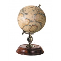Desktop Globe Mercator 1541 Old World Terrestrial 7.75" Brass & Wood Stand New 781934581147  302727627368